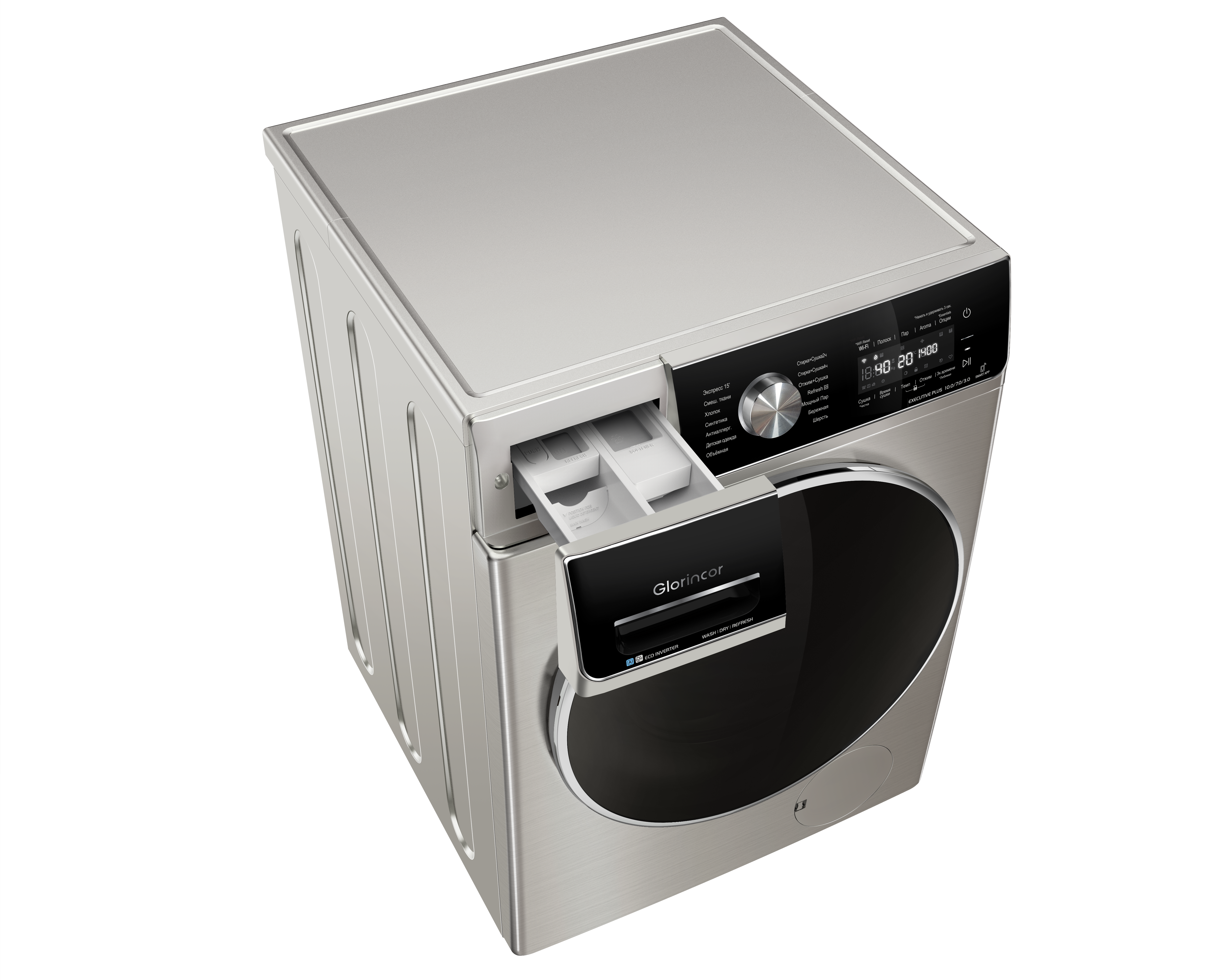 Cтирально-сушильная машина Glorincor Executive Plus ZXV 10/7/3 кг. 1400RPM